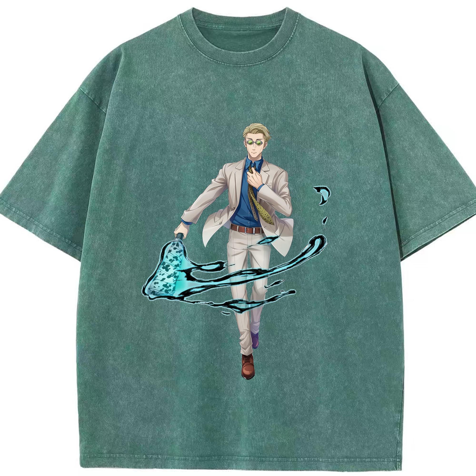 （画像用） 呪術廻戦 Jujutsu Kaisen 綿100% ヴィンテージ風 半袖Tシャツ（フロントプリント）